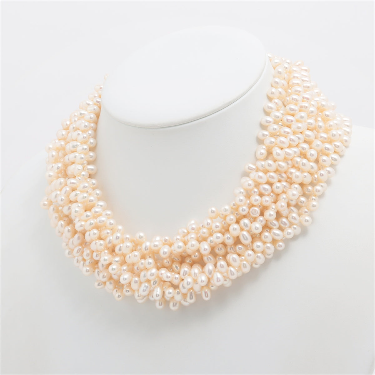 Tiffany&#39;s Trussed Pearl Necklace 750 (YG) 213.5g