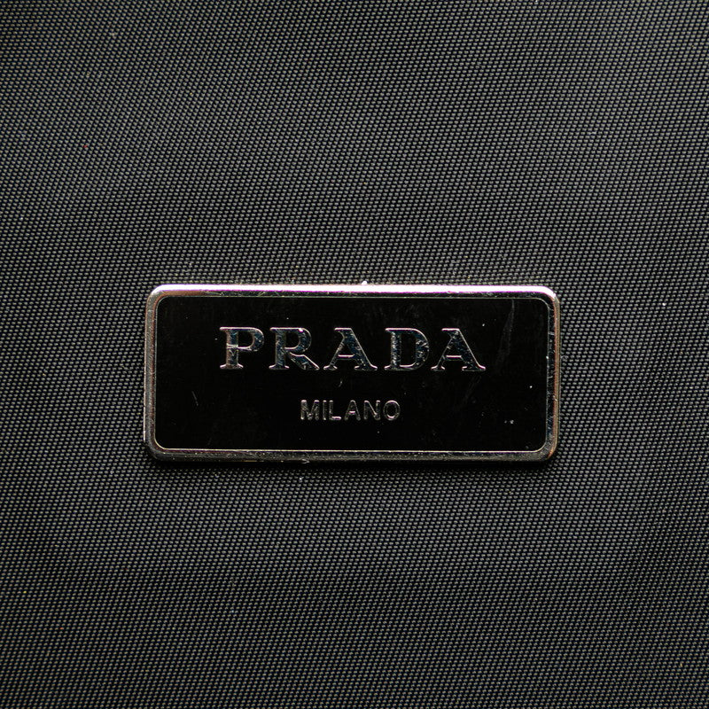 Prada Triangle Logo Rucksack Backpack V135 Black Nylon  Prada