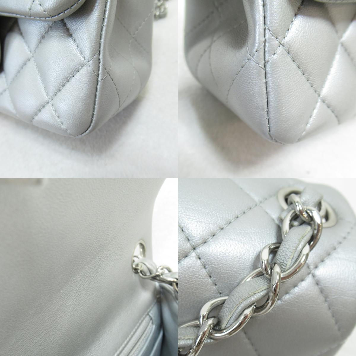 CHANEL Mini Chain Shoulder Chain Shoulder Bag Women&#39;s S Women&#39;s Silver