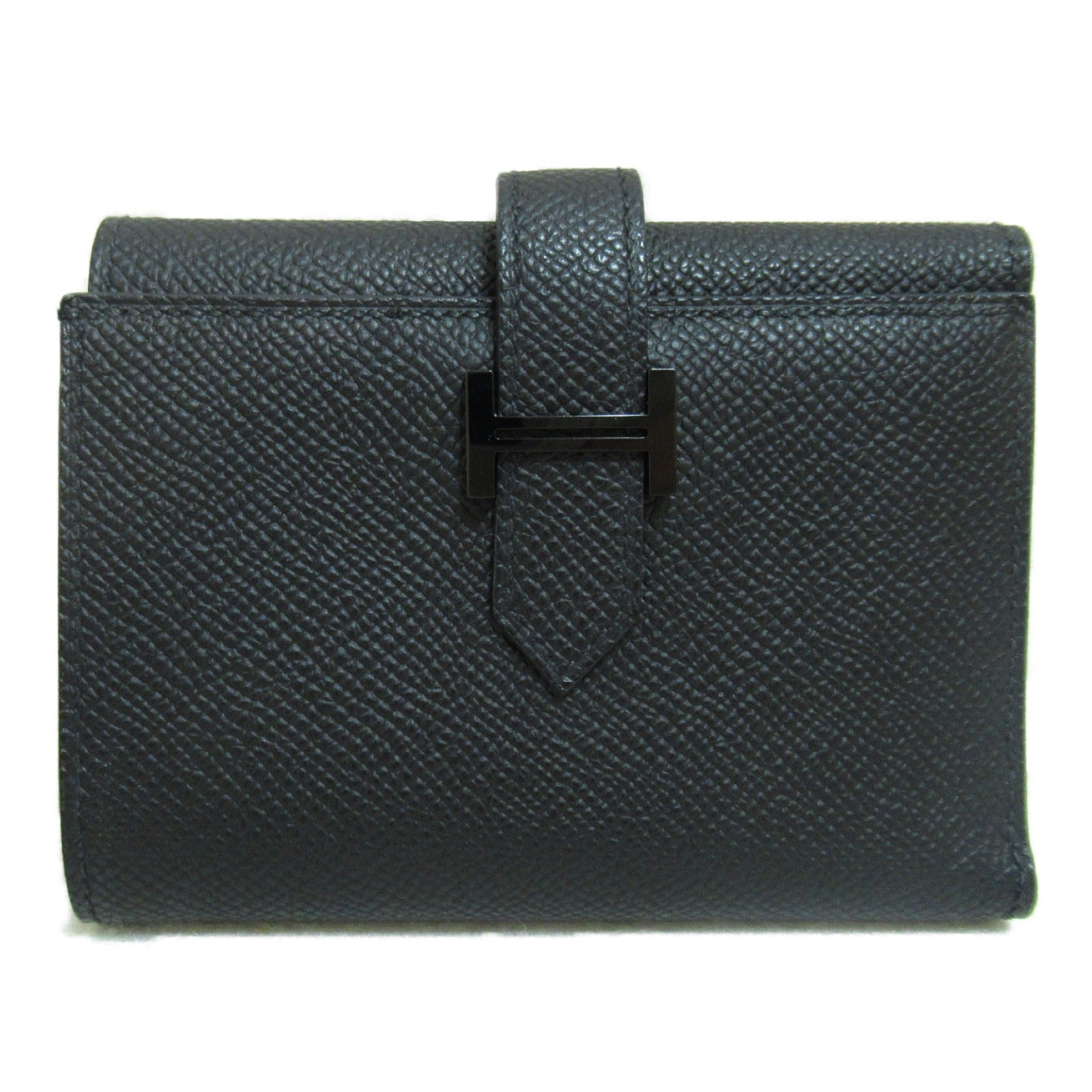 Hermes Hermes  Compact Multi_Pochette Three Fold Wallet Wallet Leather Epsom  Black