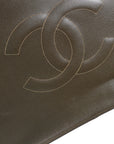 Chanel 1997-1999 Brown Caviar Shoulder Tote Bag