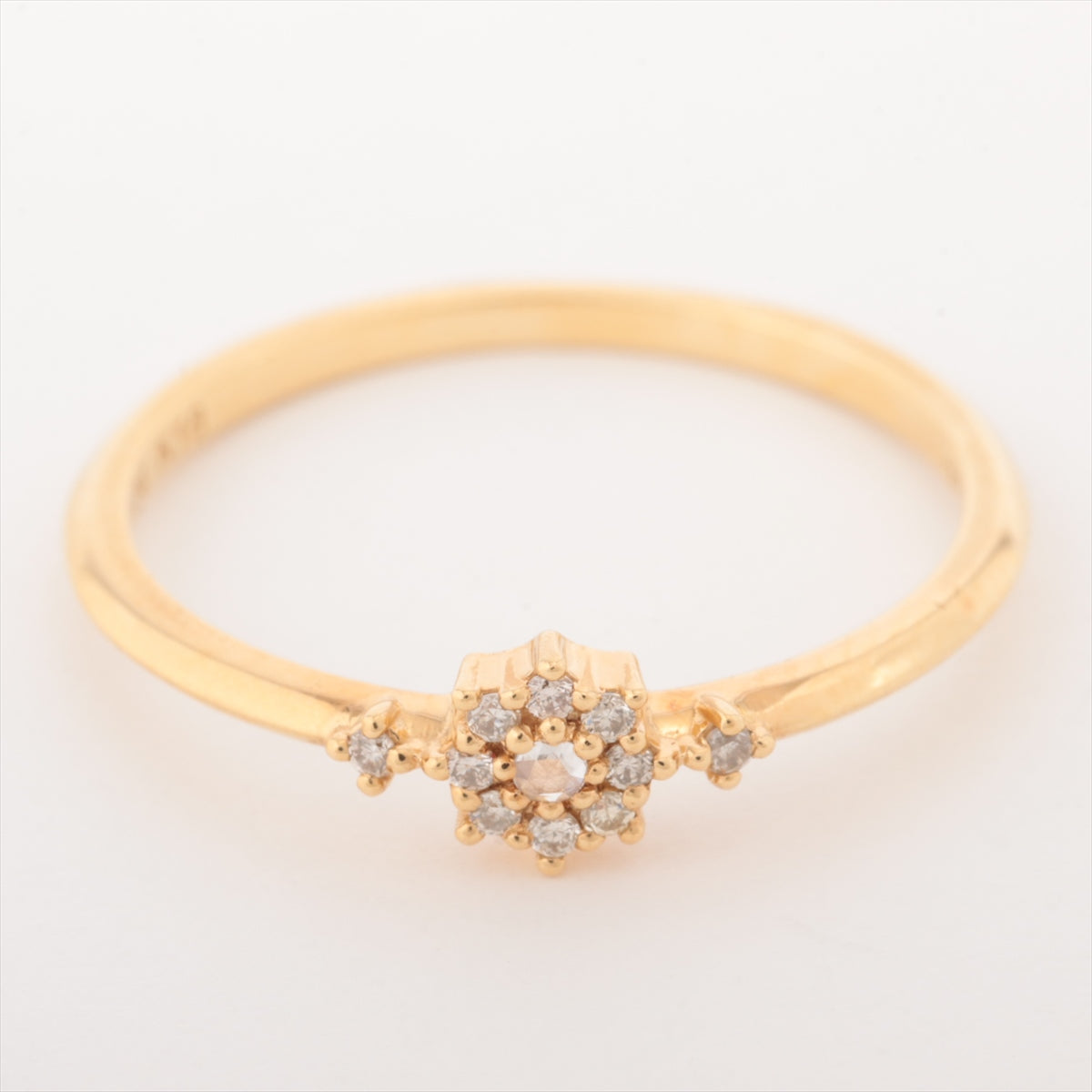 Agat Diamond Ring K18 (YG) 1.2g 0.04