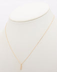 Agat diamond necklace K18 (YG) 1.0g 0.04 E
