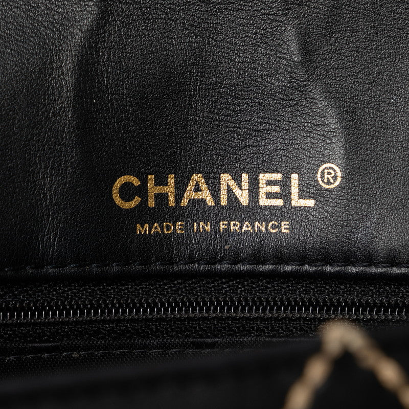 Chanel Wild Stick Coco Chain Shoulder Bag Black Leather  Chanel