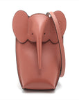 Loewe Elephant Pochette Leather Shoulder Bag Brown Earl