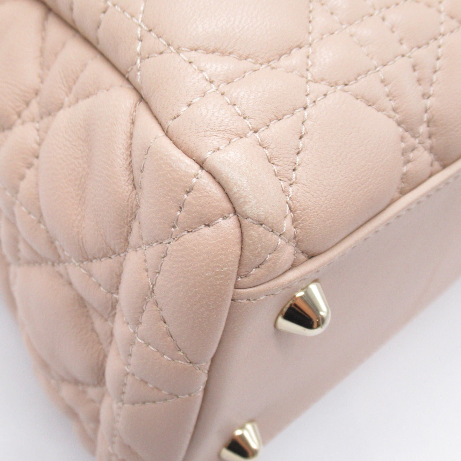Dior Dior  Dior Lady Suedeshirt Bag Sweatshirt Bag  Lady Beige Pink Beige M0959