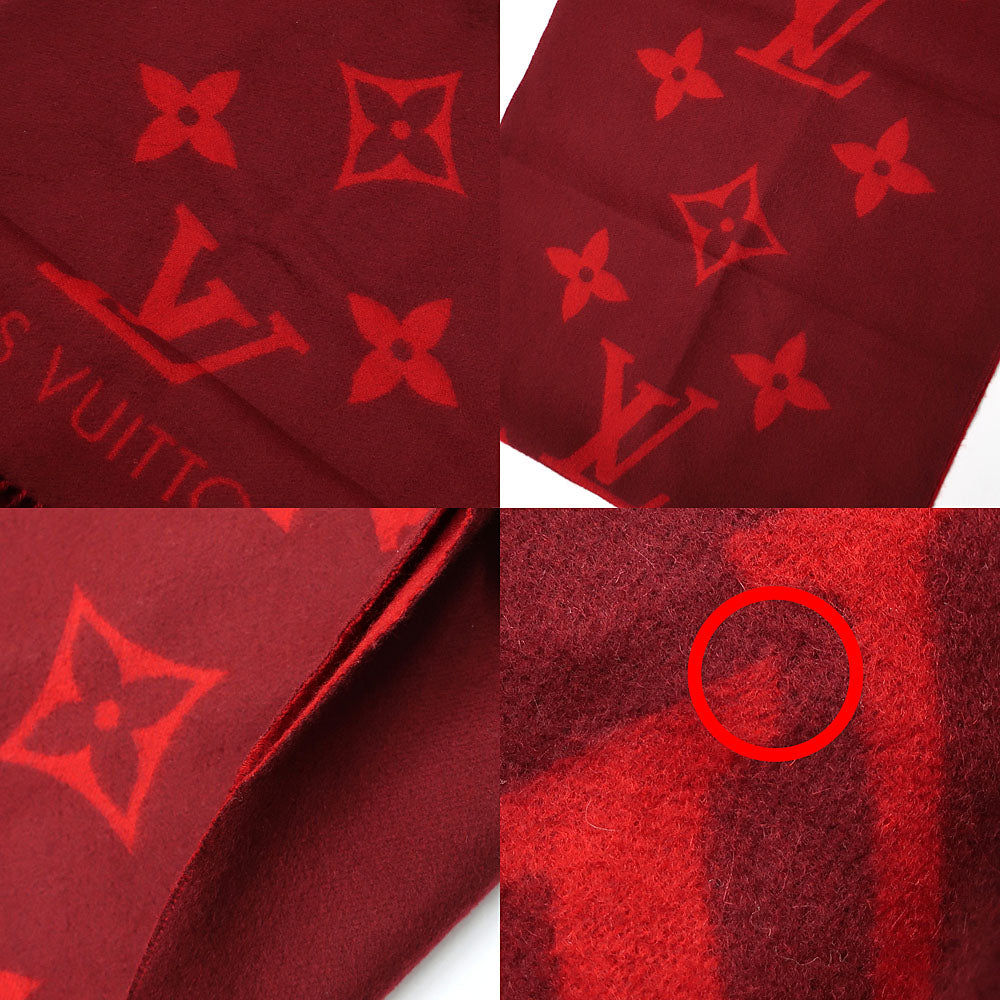 Louis Vuitton Maffler Esharp Reykjavik M75505 Cashmere 100% Sleeve Red  Female  Fashion Dress  Box