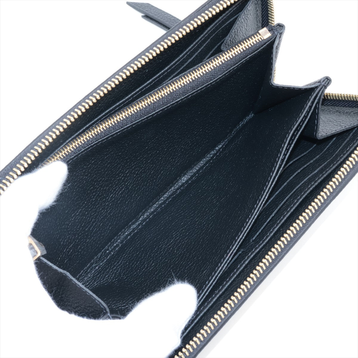Louis Vuitton Bi-Color Monogram Amplant  Wallet M80481 NoirCreme Round Zip Wallet