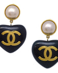 Chanel Artificial Pearl Dangle Earrings Clip-On 29