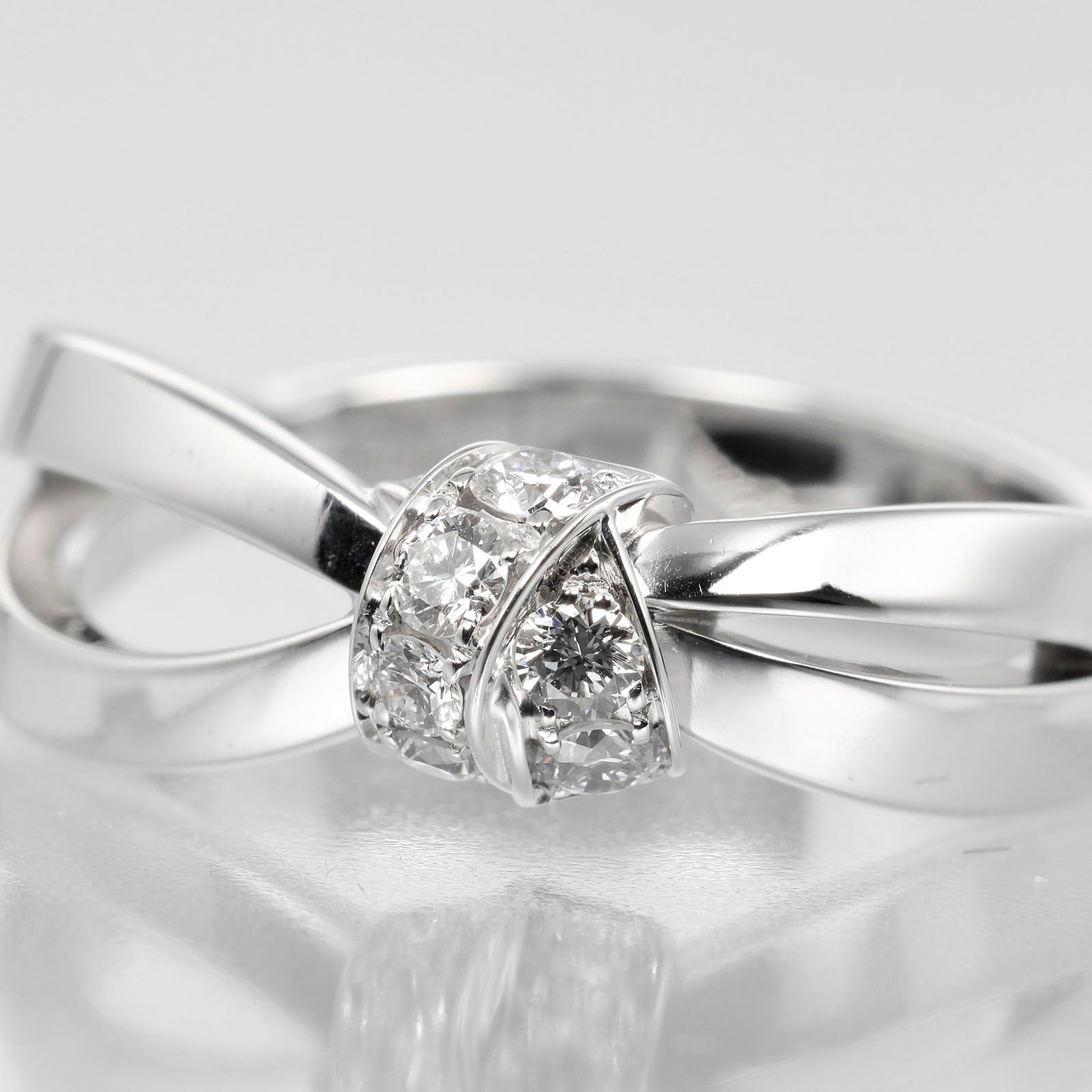 Chaumet Lian Seduction 13.5 Ring Ring K18 WG White G Diamond  5.7g A