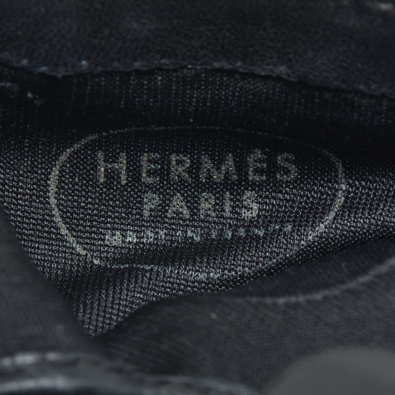 Hermes Kelly Globe Cadena Cham Globe Gloves Size 6 1/2 Black G Leather   Hermes