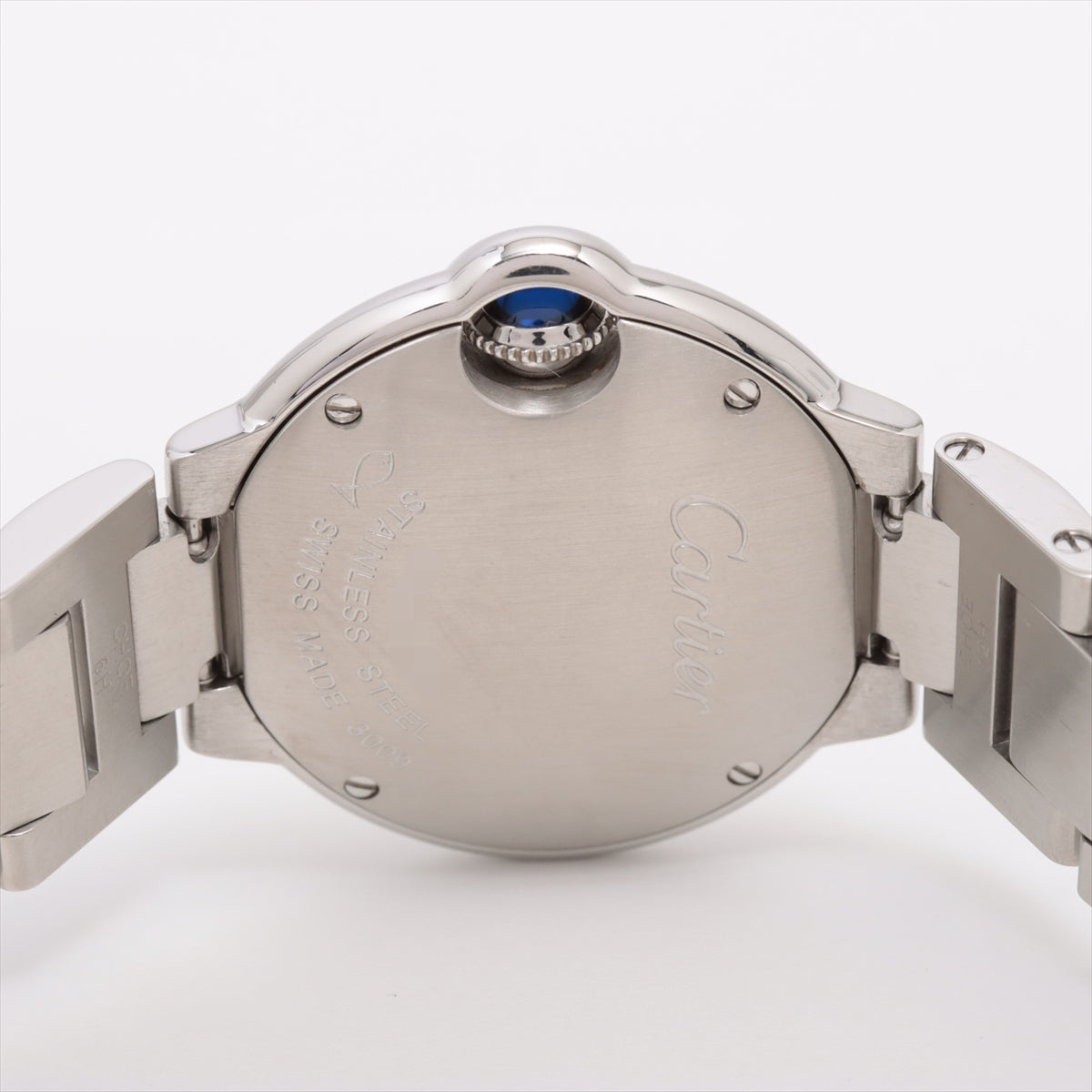Cartier Baron Blue W69010Z4 SS QZ Silver Characterboard