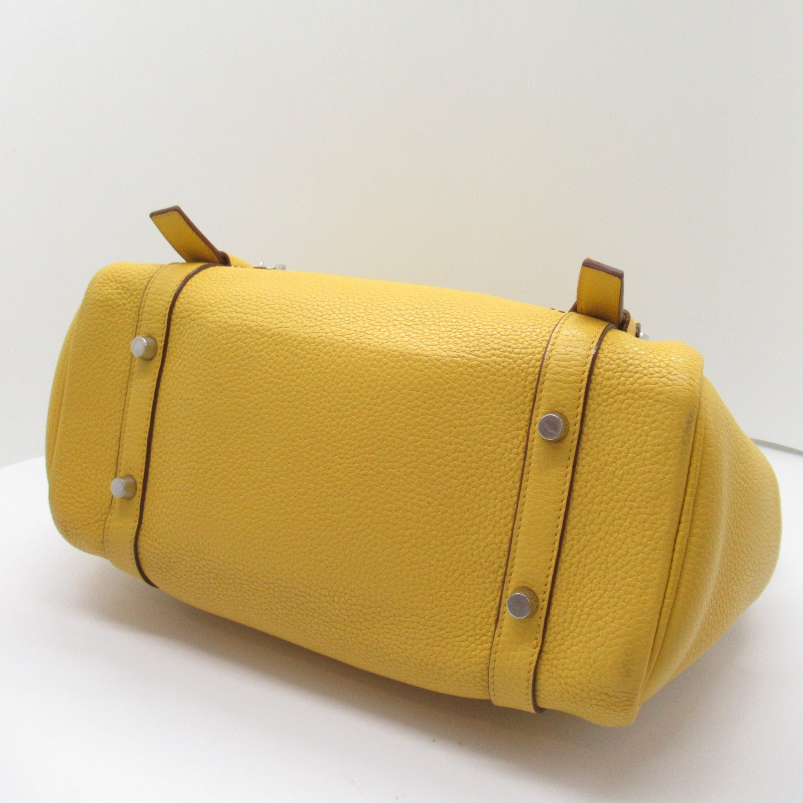 Hermes Hermes Pull Sands 35 Handbag Handbag Leather Triumphant  Yellow