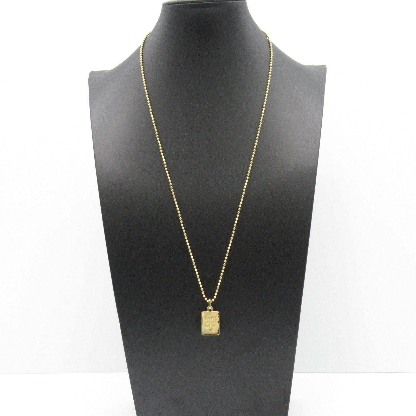 Tiffany TIFFANY&CO manufacturers square necklace necklace jewelry K18 (yellow g) men ladies gold