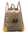 Gucci GG Supreme Taiga Head Dressing Bag 473872 Beige Brown PVC Leather  Gucci