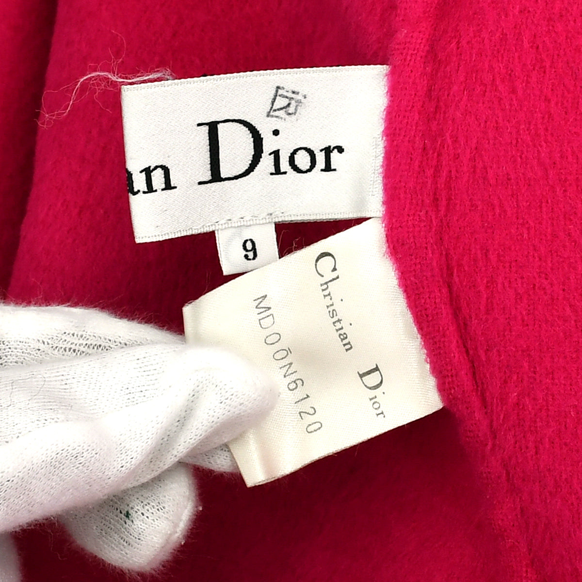 Christian Dior 1980s wide collar wool coat 