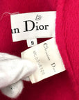 Christian Dior 1980s wide collar wool coat 