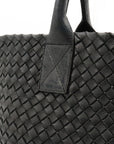 BOTTEGA VENETA BOTTEGA VENETA VENETA INTRACT COVER P.M. Tote Bag Shoulder Bag Leather  Black Pochette Limited 250 Earringss 141498 BLUMIN BLUMIN
