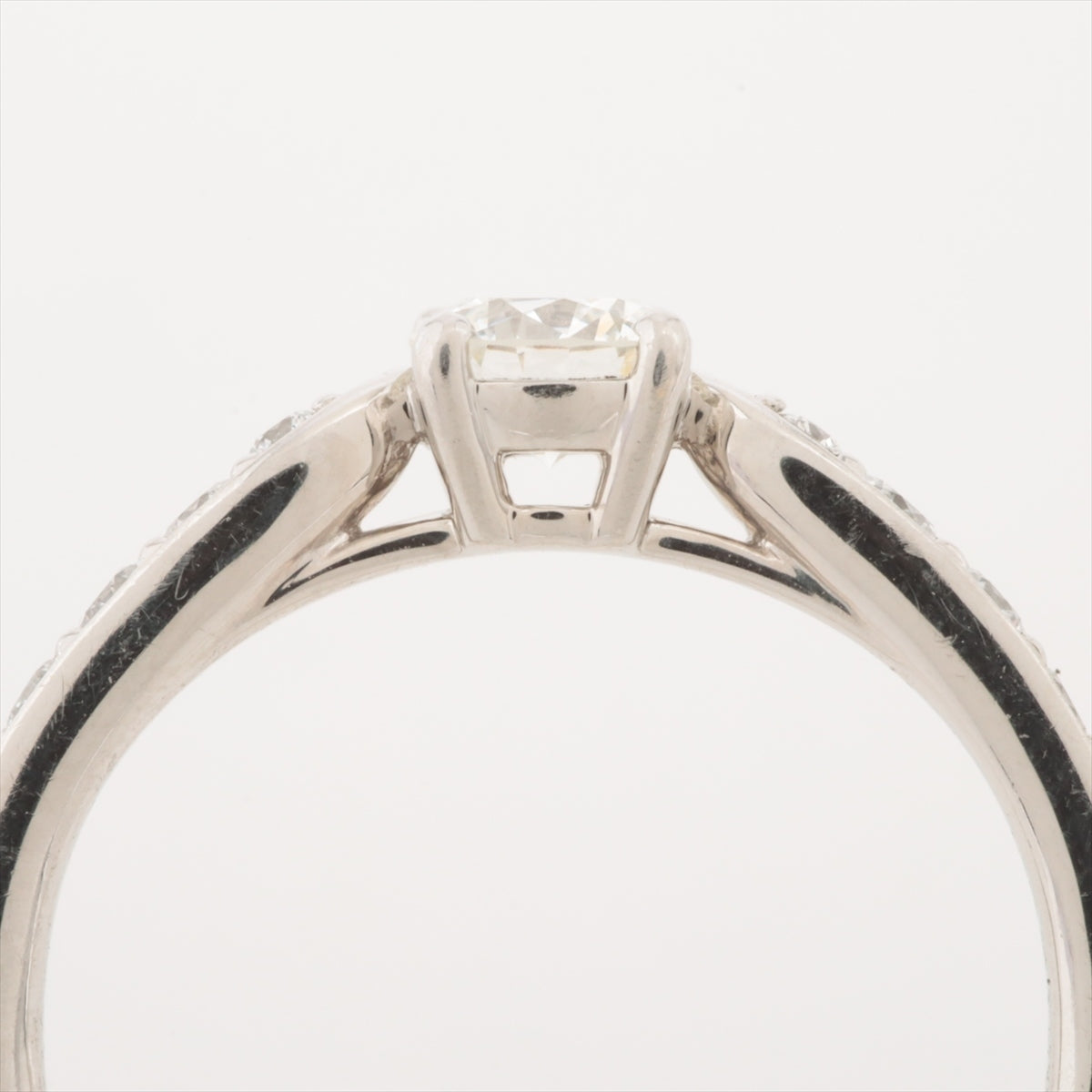 Tiffany Harmony Half-Circle Diamond Ring Pt950 2.8g D0.24 I IF 3EX NONE NONE