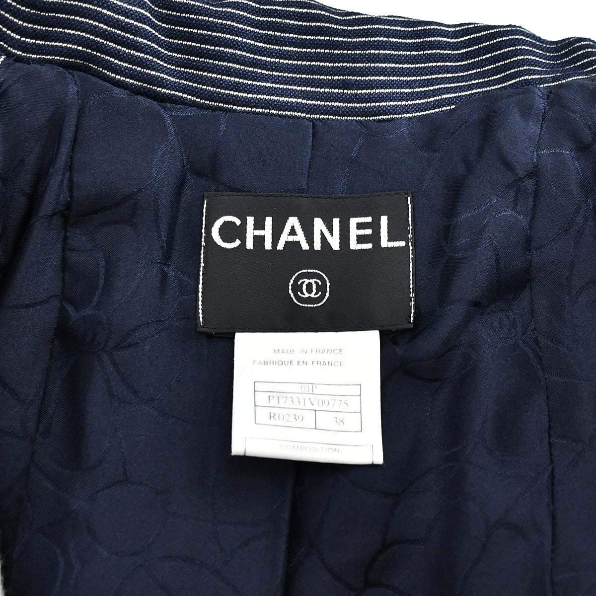 Chanel Jacket Navy 01P 