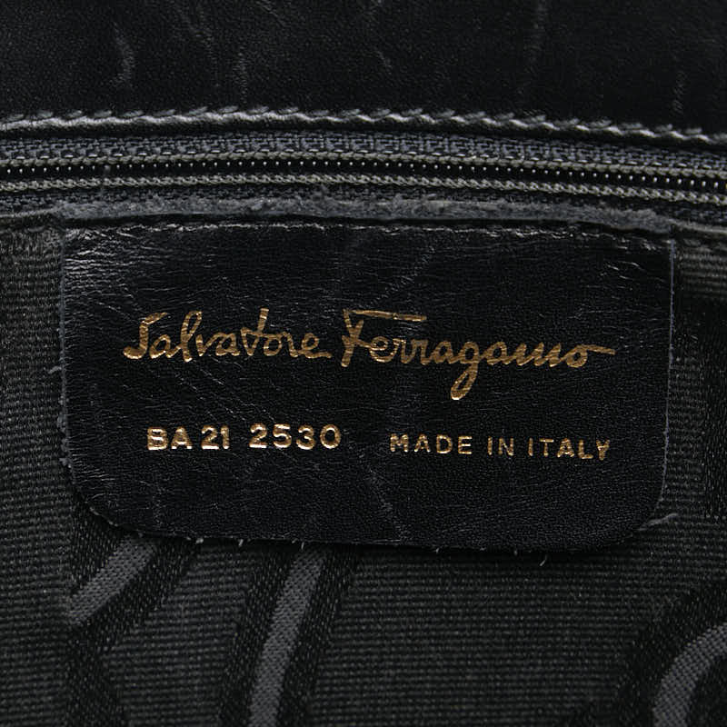 Salvatore Ferragamo Valaribon Tote Bag BA21 2530 Black Leather  Salvatore Ferragamo