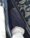Christian Dior 2001 Trotter Saddle Bag Medium Navy