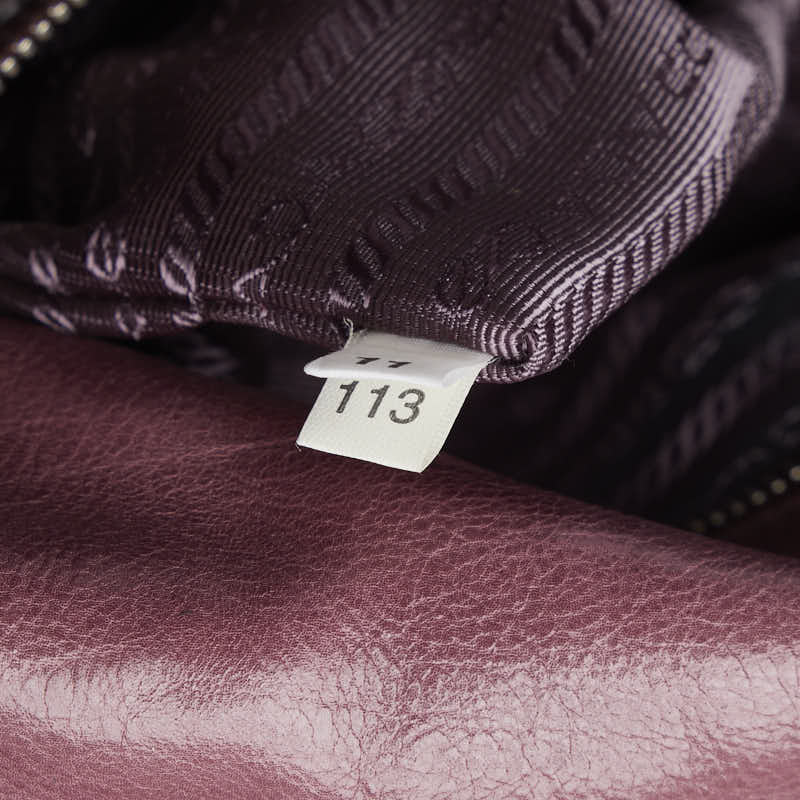 Prada Triangle Logo  Handbag Pink Leather  Prada