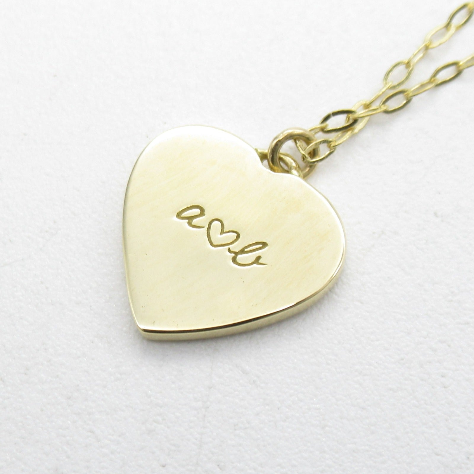 Acker AHKAH Heart Motif Necklace Collar Jewelry K18 (Yellow G)  Gold  【Handy】 HANDY
