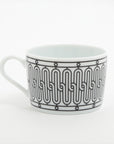 Hermes H Deco Cup and Saucer Ceramic Black