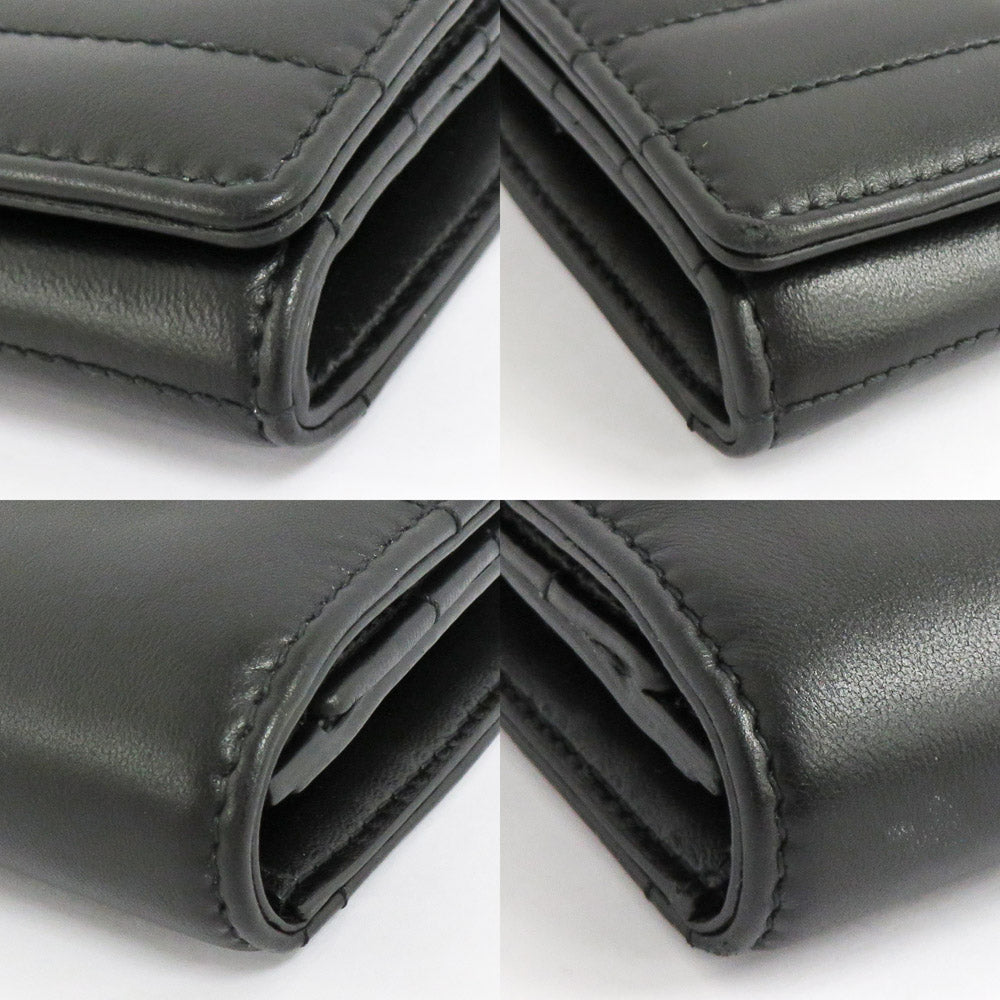 Burberry tening Leather Lola Continental Wallet 80623391 Black G Leather Black Long Wallet