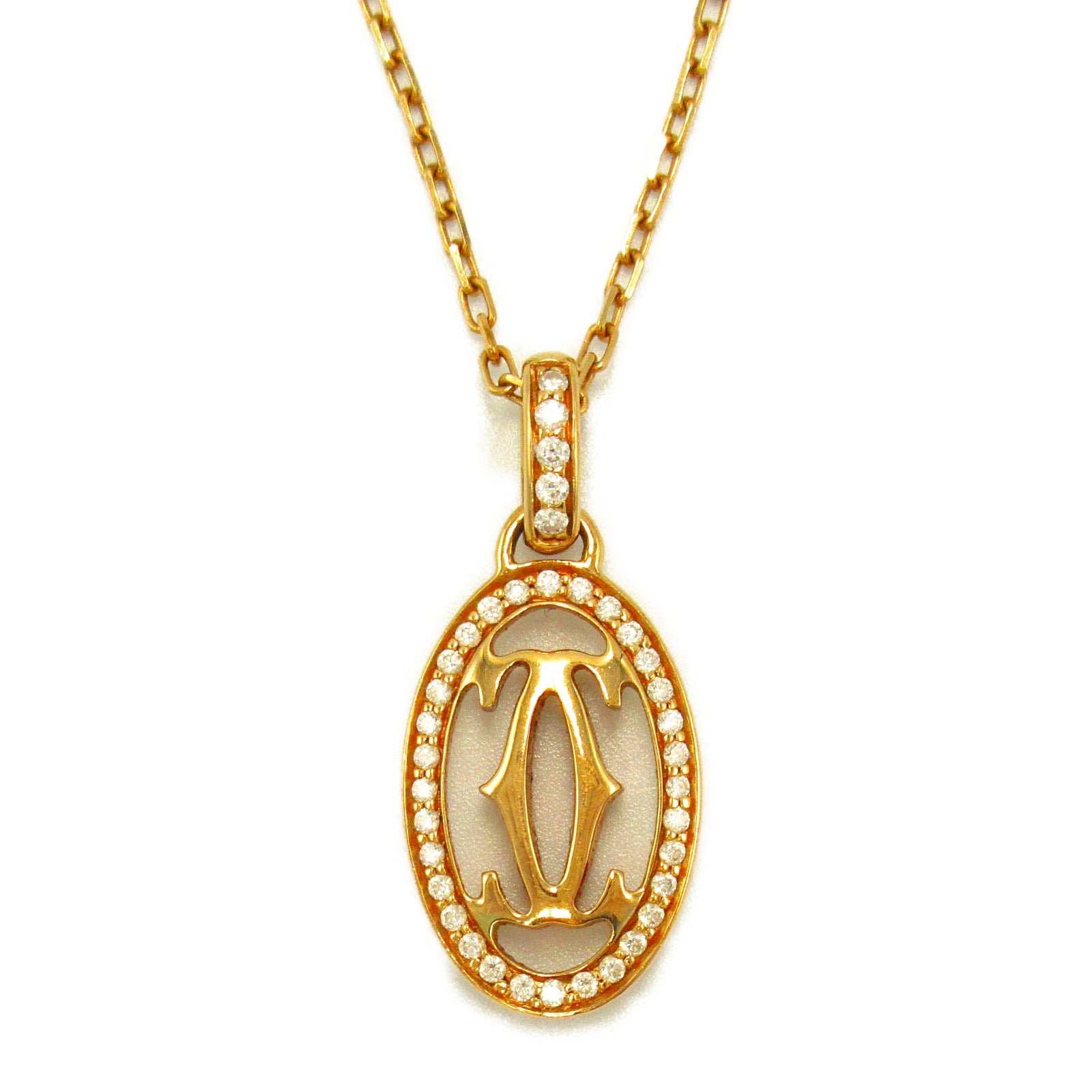 Cartier Diamond Necklace K18PG (Pink G) Diamond  Clear B7219300