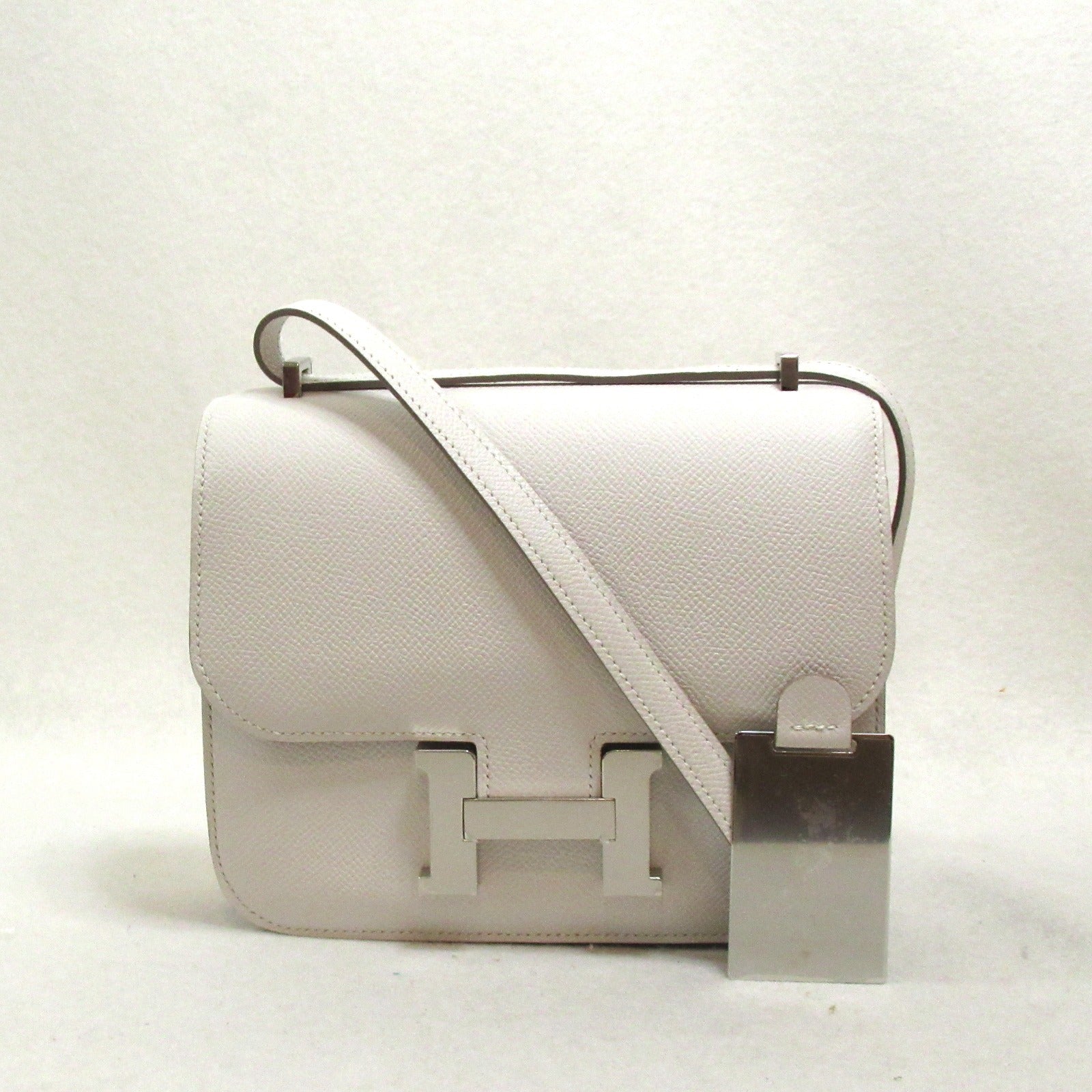 Hermes Hermes Constance Mini Shoulder Bag Shoulder Bag Leather  Epson White