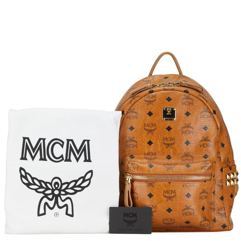 MCM Wiesetos Scarfs Lock Backpack MMKAAVE10 Brown Leather  MCM  MCM