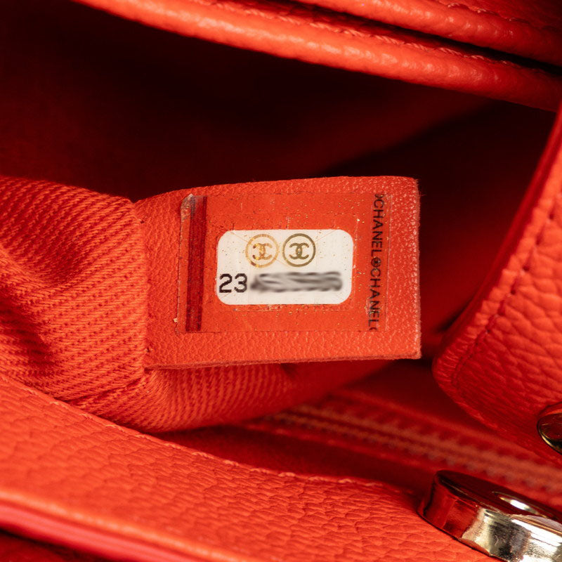 Chanel Neo-Executive Mini Handbag Shoulder Bag 2WAY Orange Caviar S  CHANEL