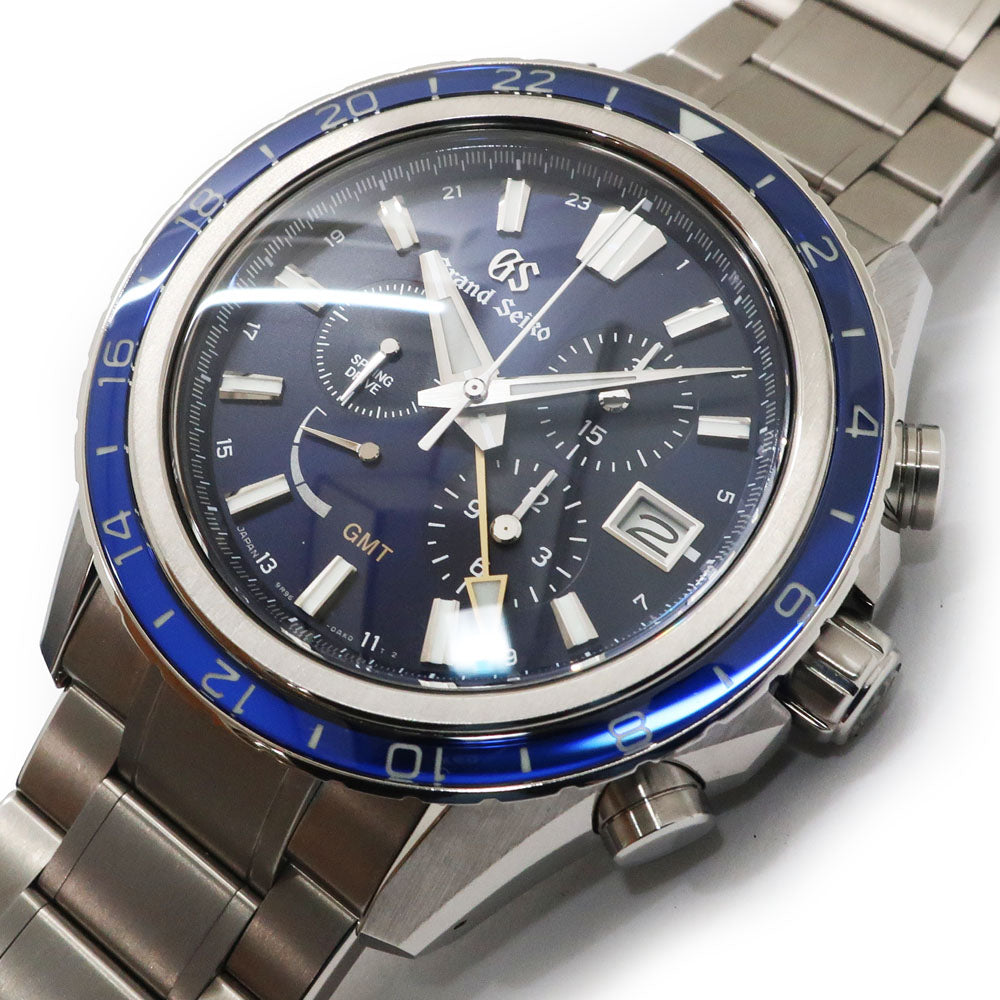 Grand Seiko 15th Anniversary Chronograph Limited Model SBGC249 Blue Titanium GMT Supreme Drive Automatic Volume