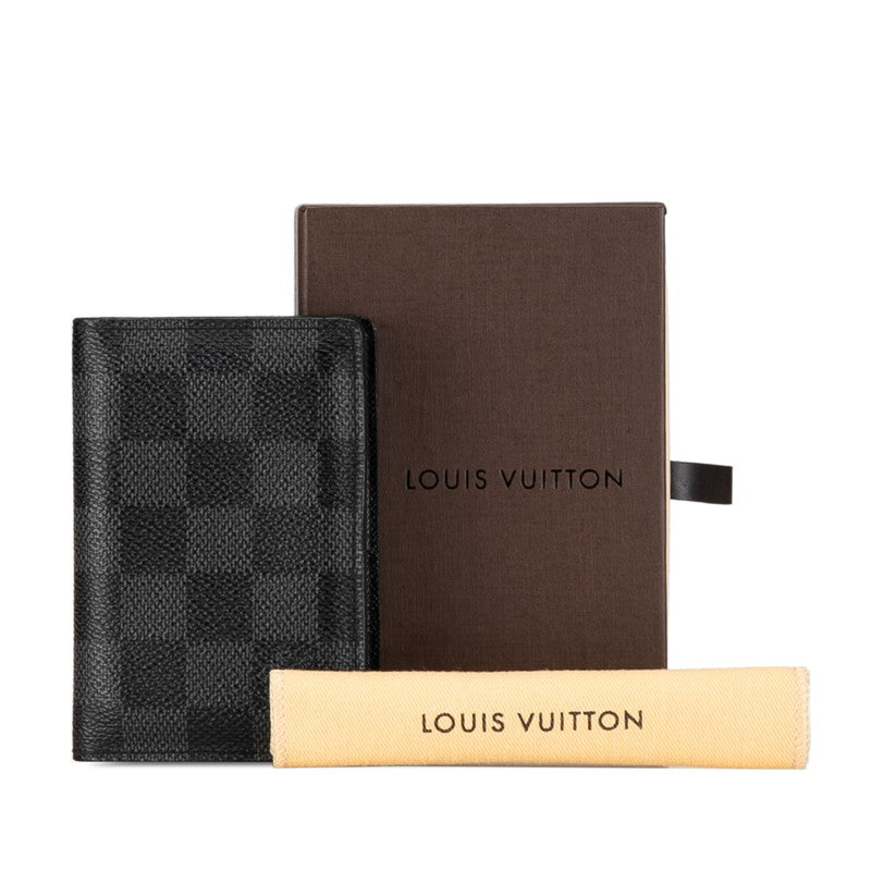 Louis Vuitton Damier Graphite Organizer Du Push Passcase N63075 Black Grey PVC  Louis Vuitton