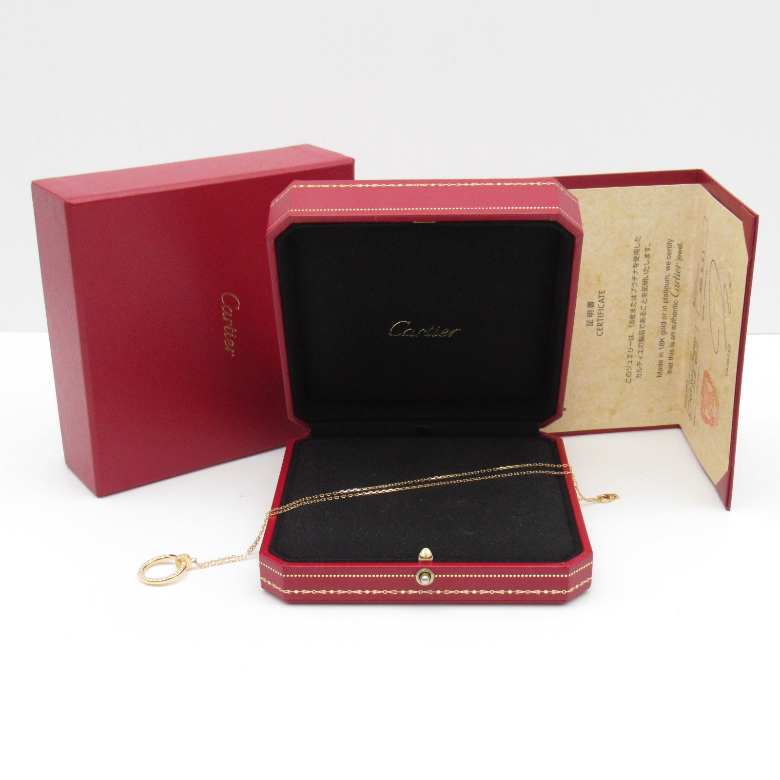 Cartier Cartier Diamond Necklace K18PG (Pink G) Diamond  Clear B3047000