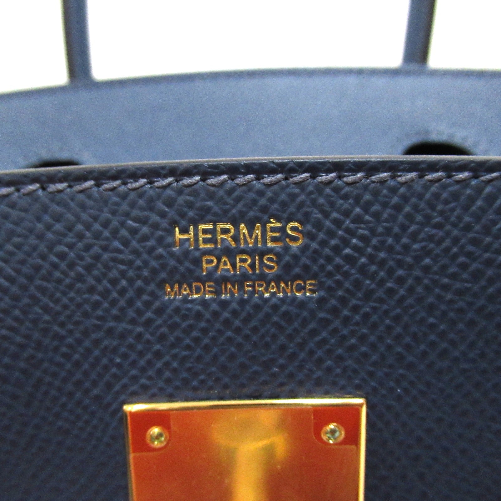 Hermes Hermes Birkincelliere 30  Handbag Handbag Handbag Leather Epsom  Blue
