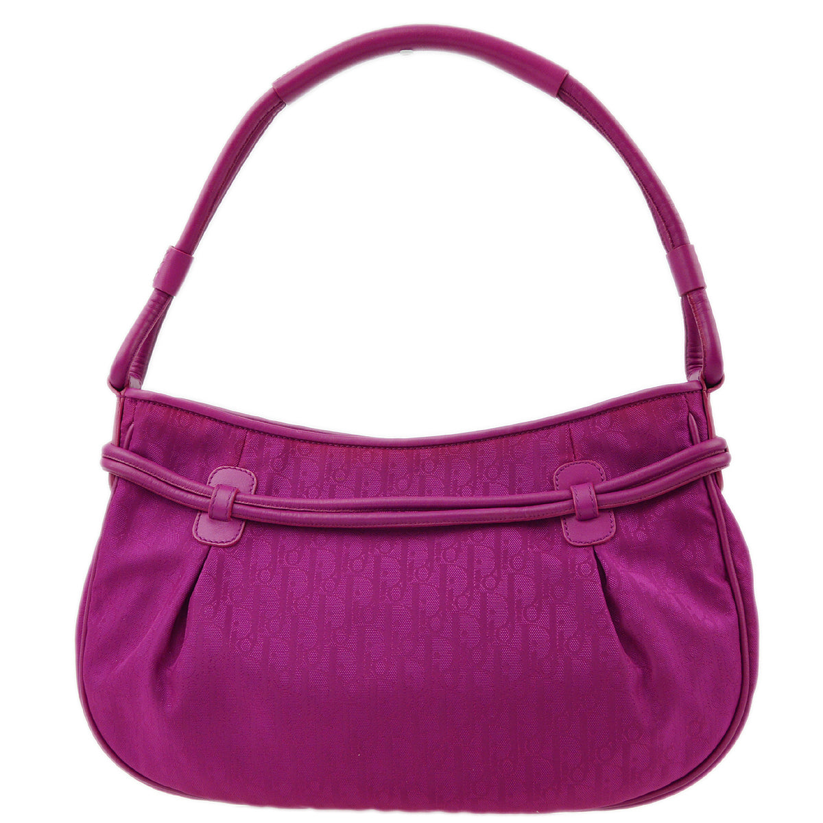 Christian Dior 紫色尼龍豬蹄手提包
