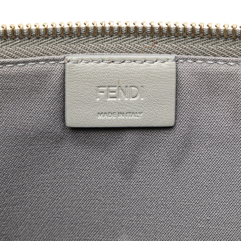 Fendi Multifunctional Clutch Bag 8M0370 Grey Multicolor Leather  Fendi