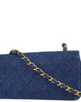 Chanel * 1989-1999 Denim Turnlock Mini Full Flap Bag