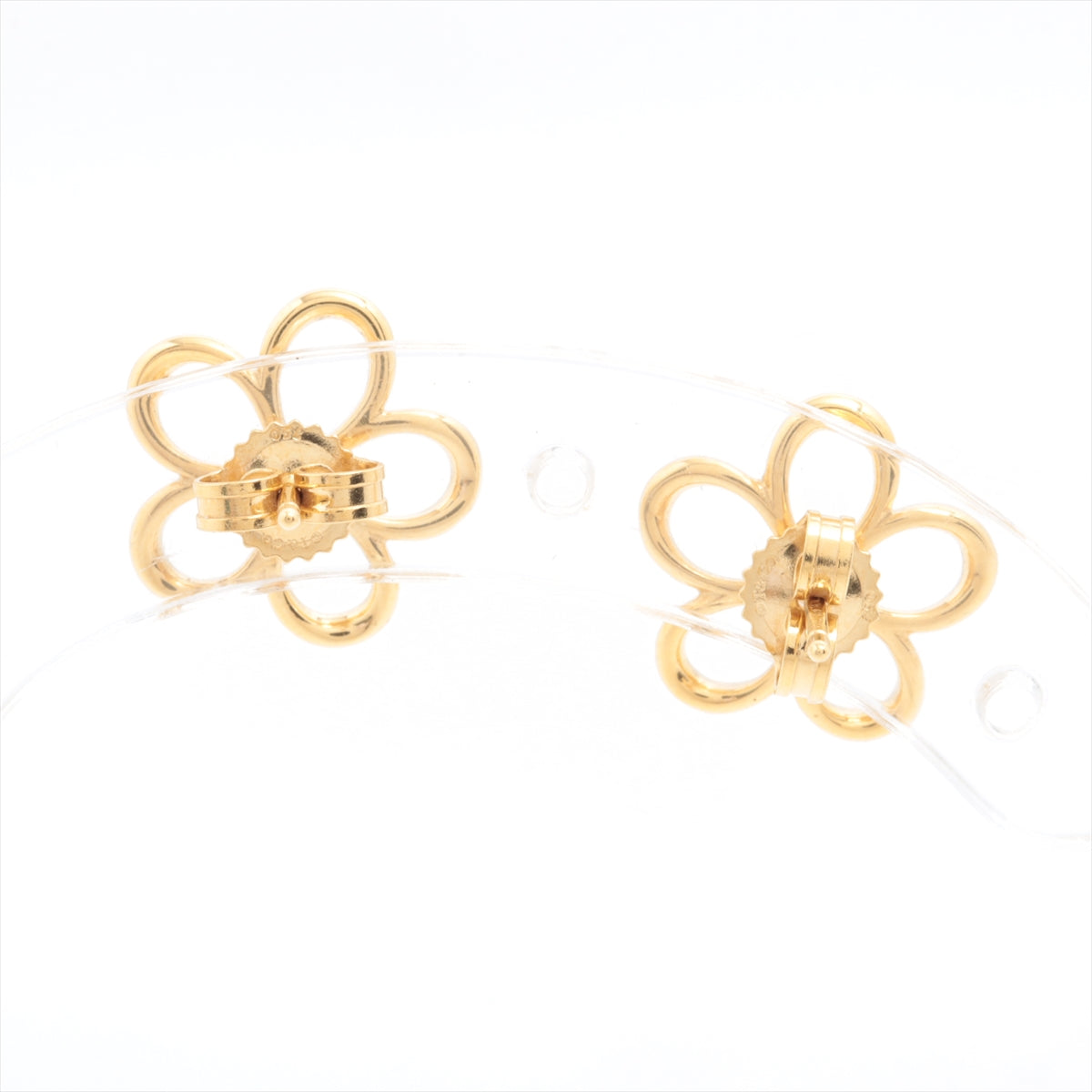 Tiffany&#39;s Garden Flower Diamond Stud_Earrings 750 (YG) 2.1g