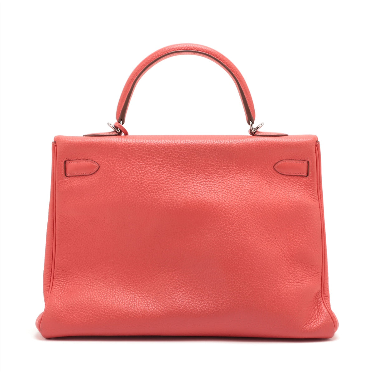 Hermes Kelly 35 Triumphant Red Silver G  R2014