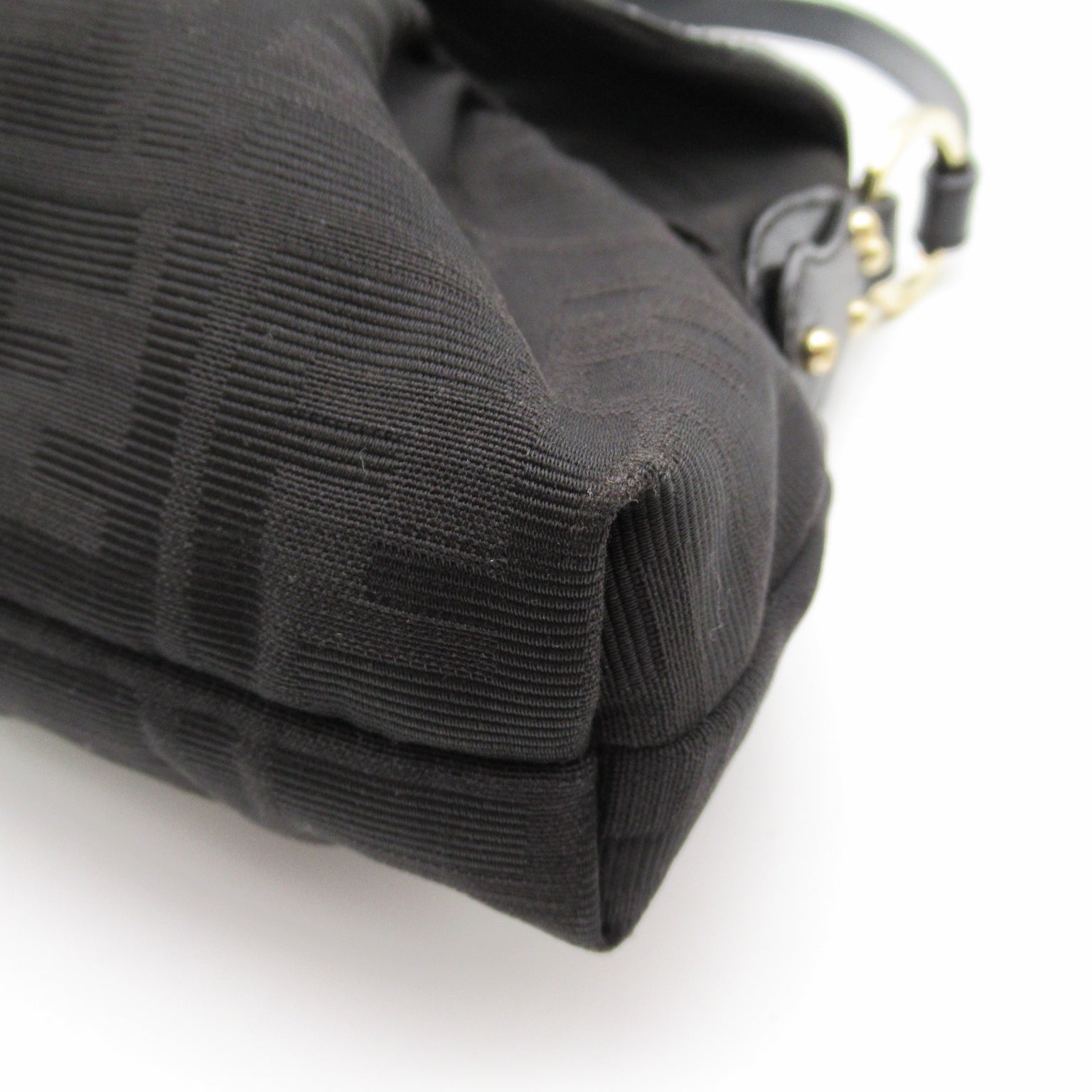 Fendi Fendi Zucca Handbag Handbag Handbag Leather Nylon  Black 8BR445