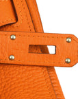 Hermes 2013 Orange Taurillon Clemence Jypsiere 34 Shoulder Bag