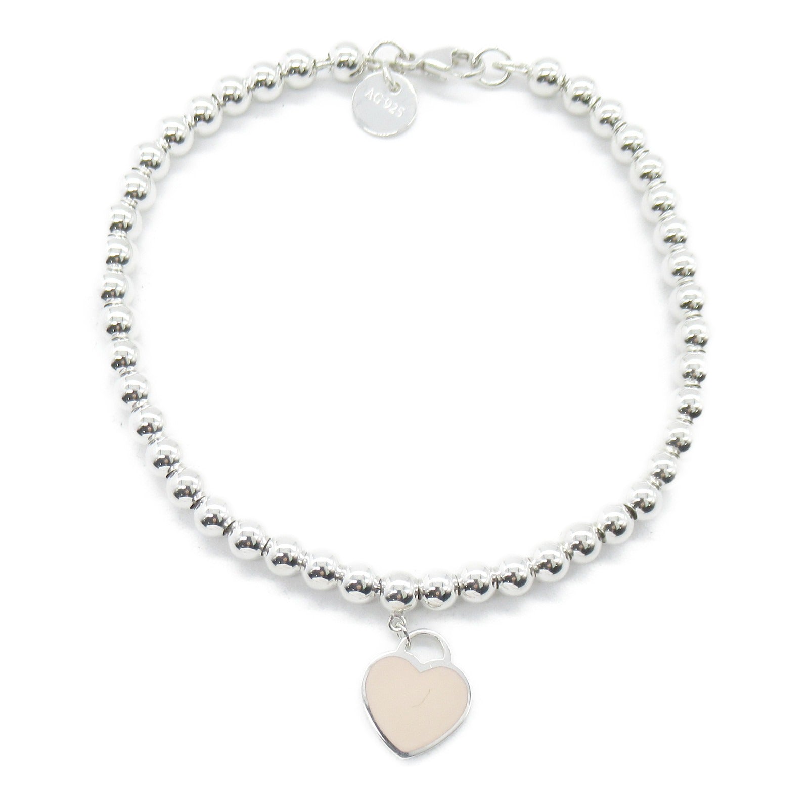 TIFFANY&CO RTT Heart Tag Heuer Bracelet Accessories Silver 925  Silver