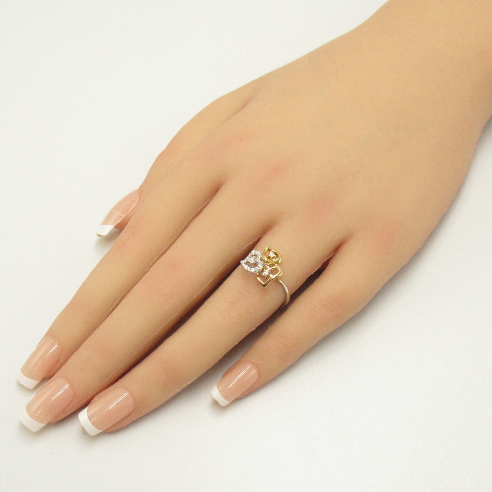 Jewelry Jewelry Diamond Ring Ring Ring Jewelry Diamond K18 Three G  Clear Diamond 2.8g