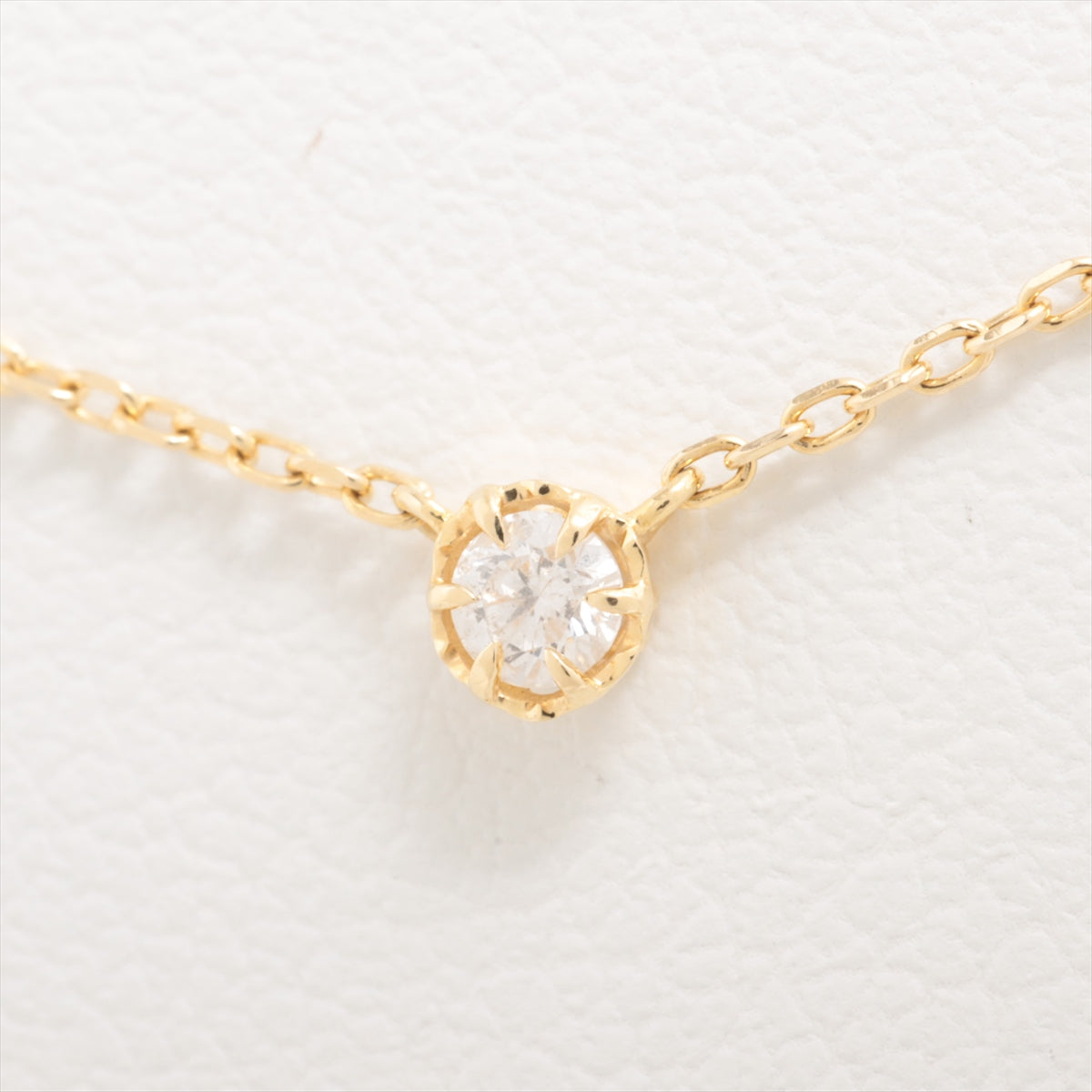 Agat diamond necklace K14 (YG) 1.0g 0.06 E