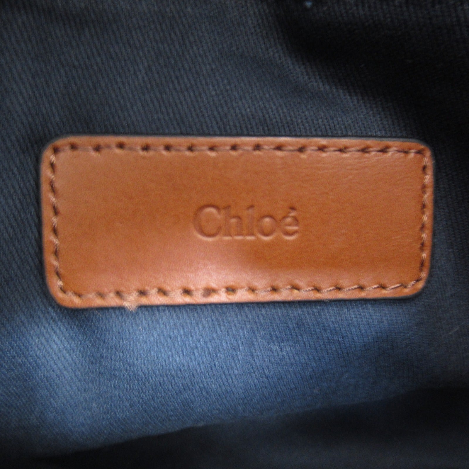 Chloe 2w Sder Mother&#39;s Back Shoulder Bag Cotton Leather  Black C20190859