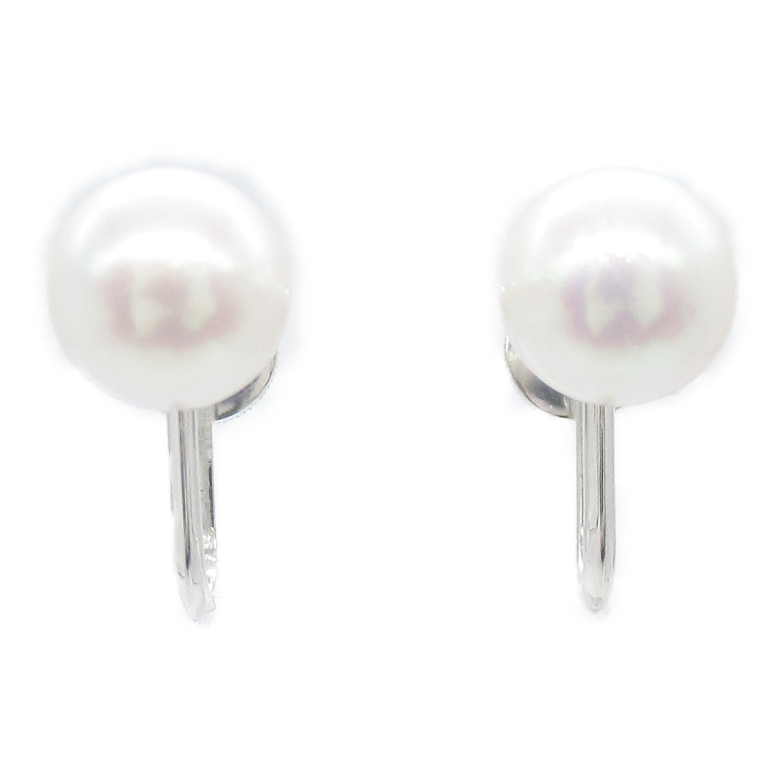 Mikimoto Pearl Earring Jewelry K14WG/Pearl  White